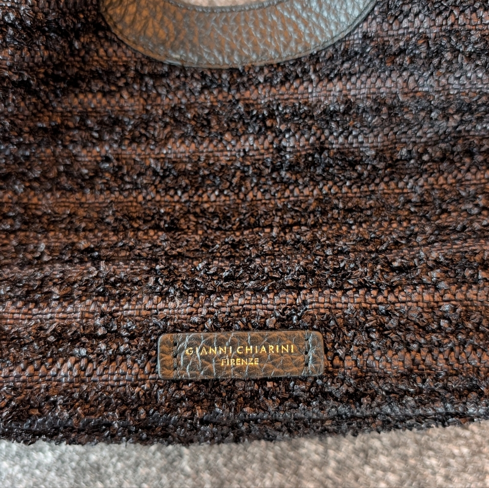 New Gianni Chiarini Mini Tweed Dua Top Handle Bag - Picture 2 of 7